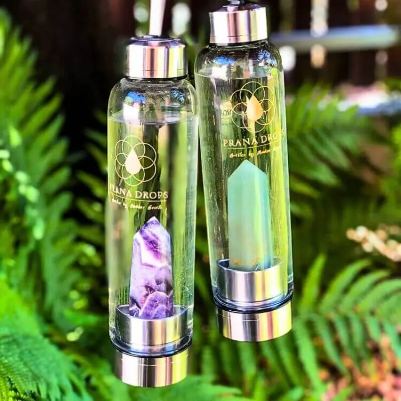 BPA-mentes kristálykulacsok természetben - ametiszt és aventurin